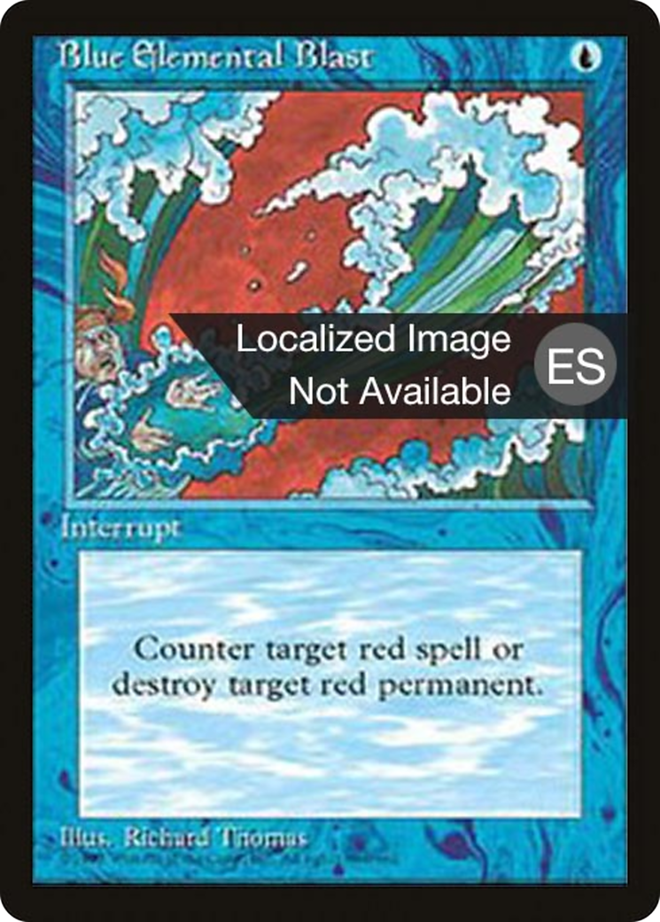 Blue Elemental Blast (4BB-) [Fourth Edition Foreign Black Border] MTG Single Wizards of the Coast