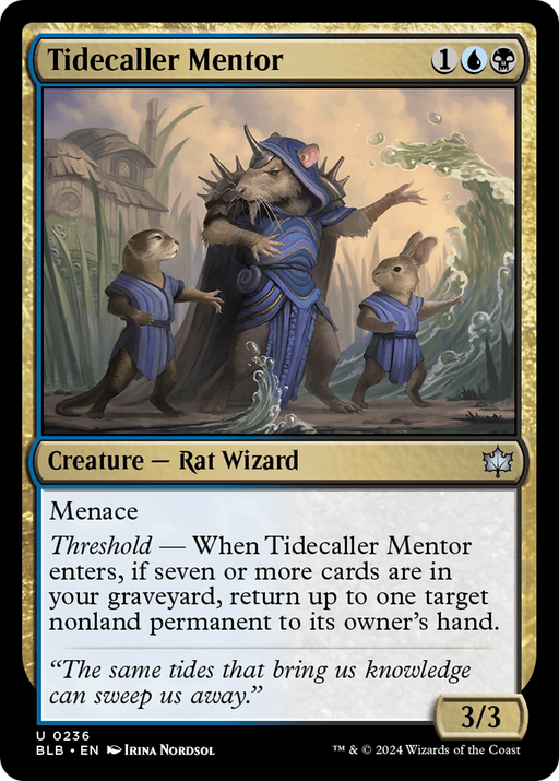 Tidecaller Mentor (BLB-236) [Bloomburrow] MTG Single Wizards of the Coast