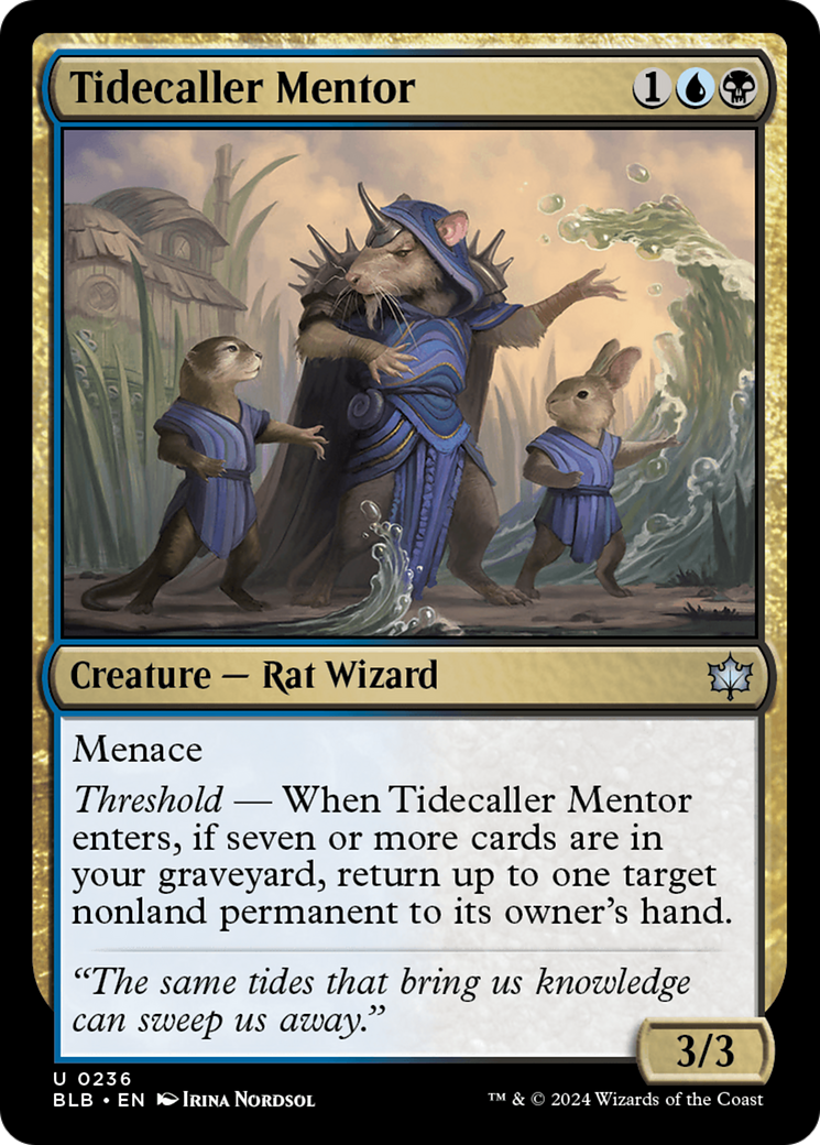 Tidecaller Mentor (BLB-236) [Bloomburrow] Foil MTG Single Wizards of the Coast
