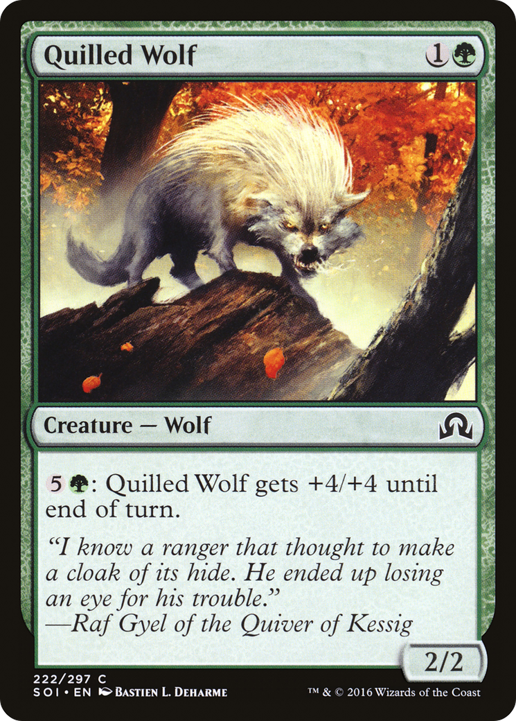 Quilled Wolf (SOI-222) [Shadows over Innistrad] MTG Single Wizards of the Coast