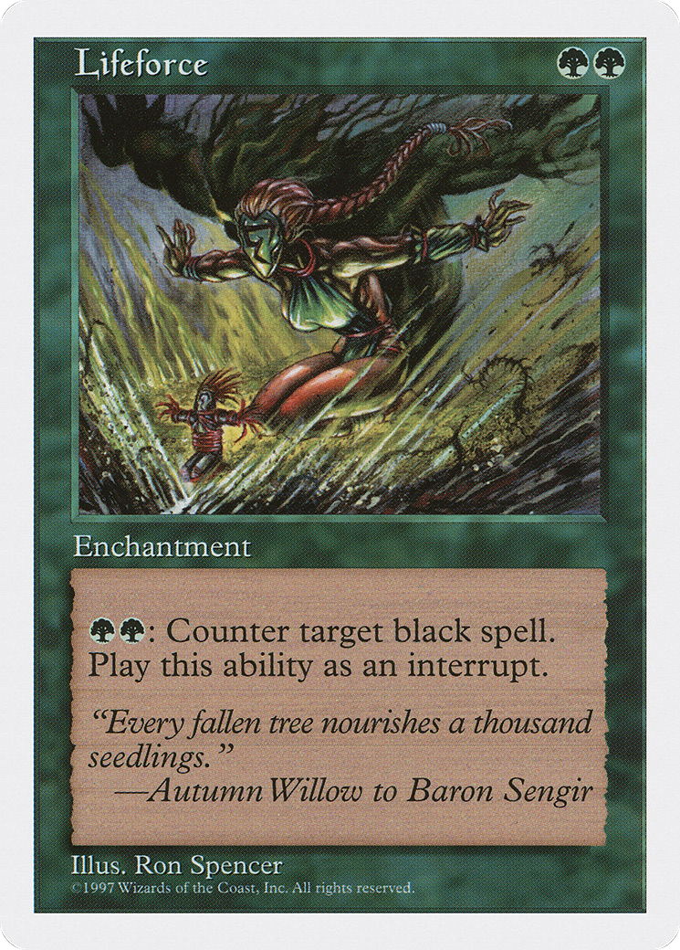 Lifeforce (5ED-310) [Fifth Edition] MTG Single Wizards of the Coast