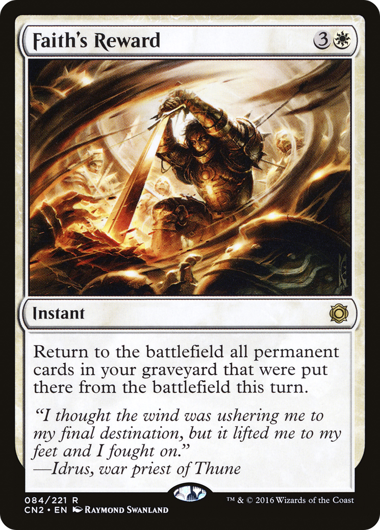 Faith's Reward (CN2-084) [Conspiracy: Take the Crown] MTG Single Wizards of the Coast
