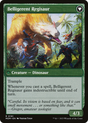Invasion of Ixalan // Belligerent Regisaur (MOM-191) [March of the Machine] MTG Single Wizards of the Coast