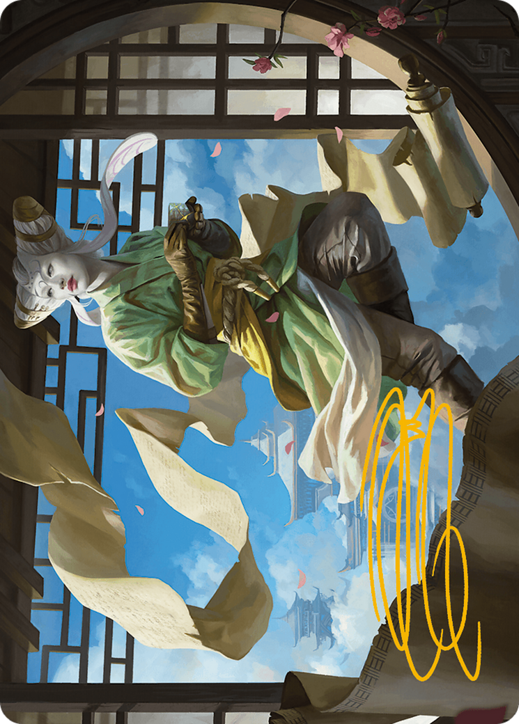 Tamiyo, Inquisitive Student Art Card (Gold-Stamped Signature) [Art Series] Modern Horizons 3 MTG Single Magic: The Gathering