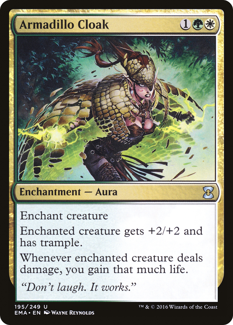 Armadillo Cloak (EMA-195) [Eternal Masters] Foil MTG Single Wizards of the Coast