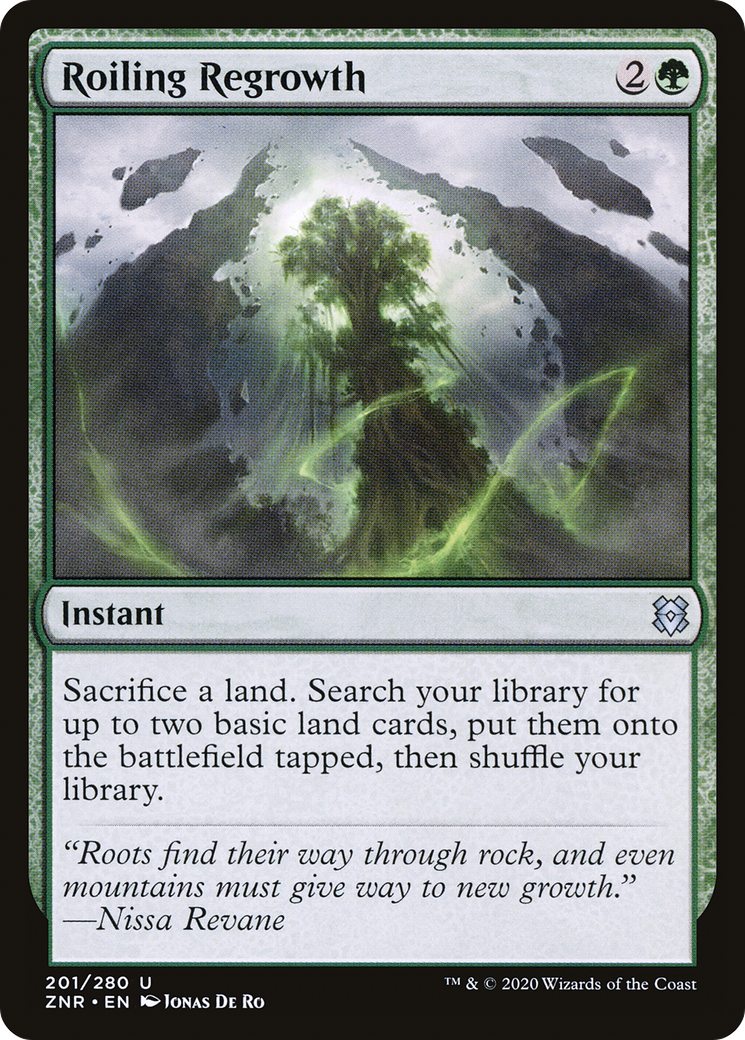 Roiling Regrowth (ZNR-201) [Zendikar Rising] Foil MTG Single Wizards of the Coast