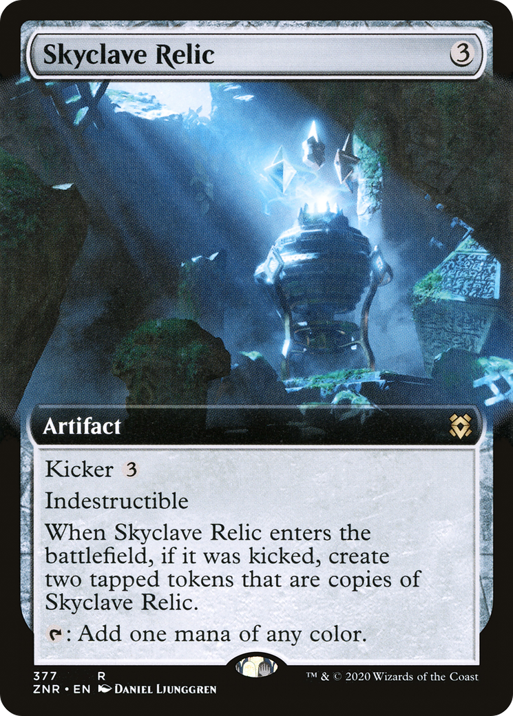 Skyclave Relic (ZNR-377) [Zendikar Rising] (Extended Art) MTG Single Wizards of the Coast