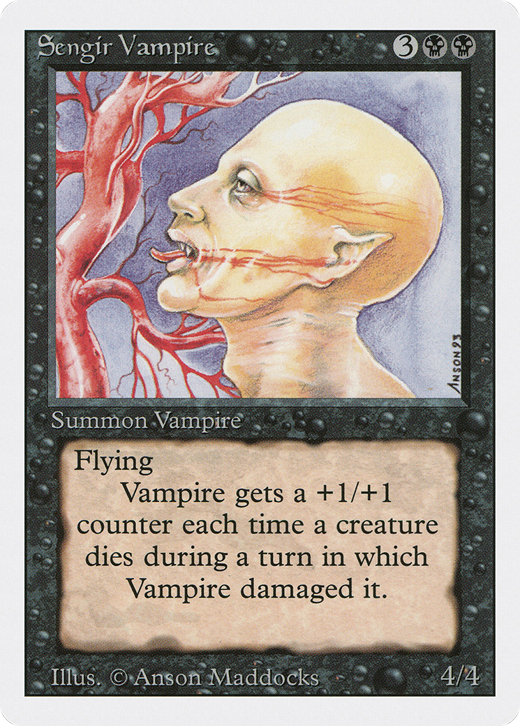 Sengir Vampire (3ED-129) [Revised Edition] MTG Single Wizards of the Coast