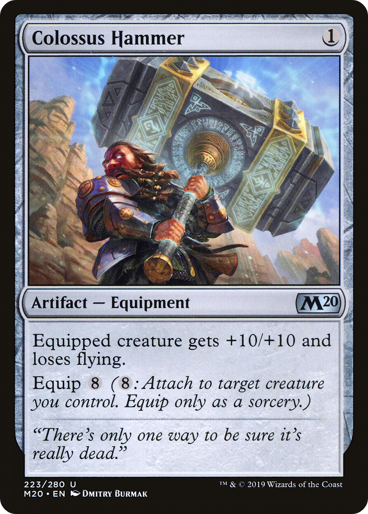 Colossus Hammer (M20-223) [Core Set 2020] MTG Single Wizards of the Coast