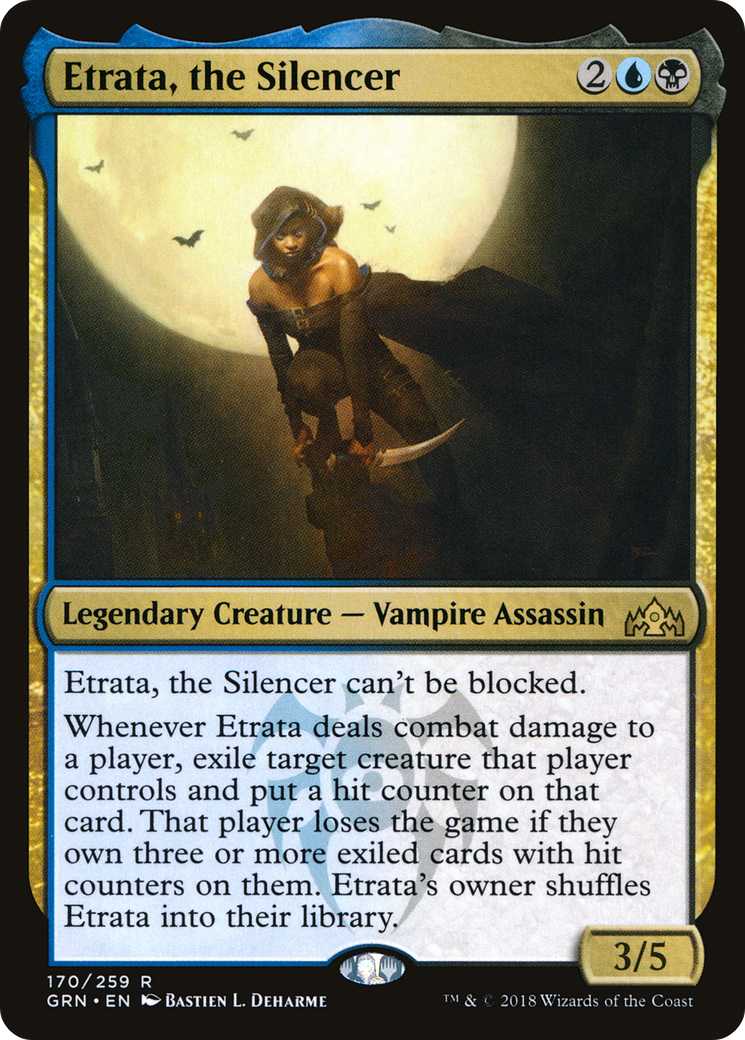Etrata, the Silencer (GRN-170) [Guilds of Ravnica] Foil MTG Single Wizards of the Coast