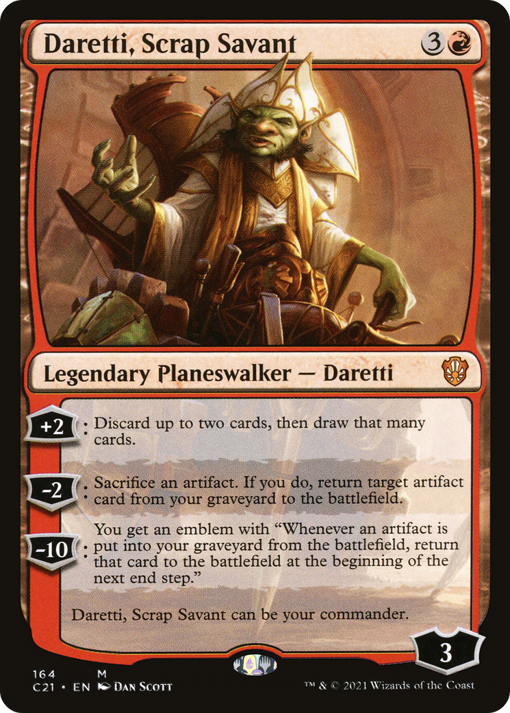 Daretti, Scrap Savant (C21-164) [Commander 2021] MTG Single Wizards of the Coast