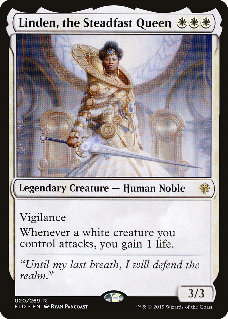 Linden, the Steadfast Queen (ELD-020) [Throne of Eldraine] Foil MTG Single Wizards of the Coast