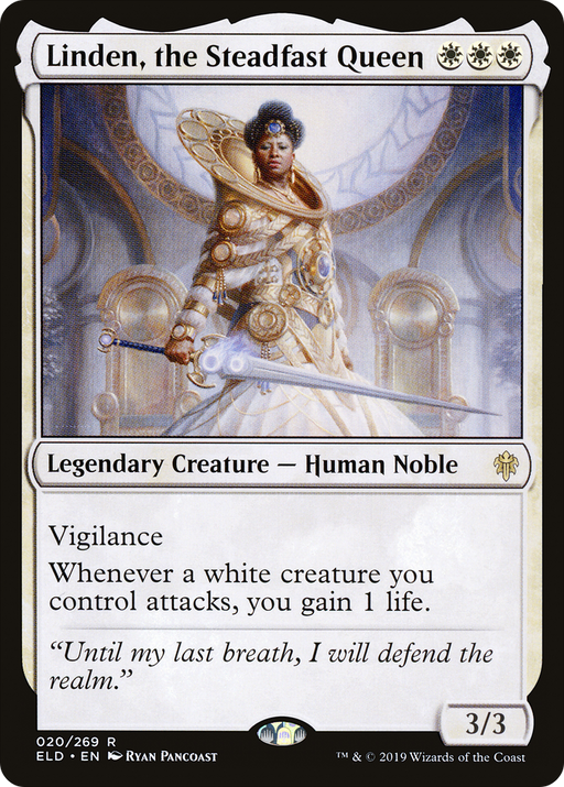Linden, the Steadfast Queen (ELD-020) [Throne of Eldraine] MTG Single Wizards of the Coast