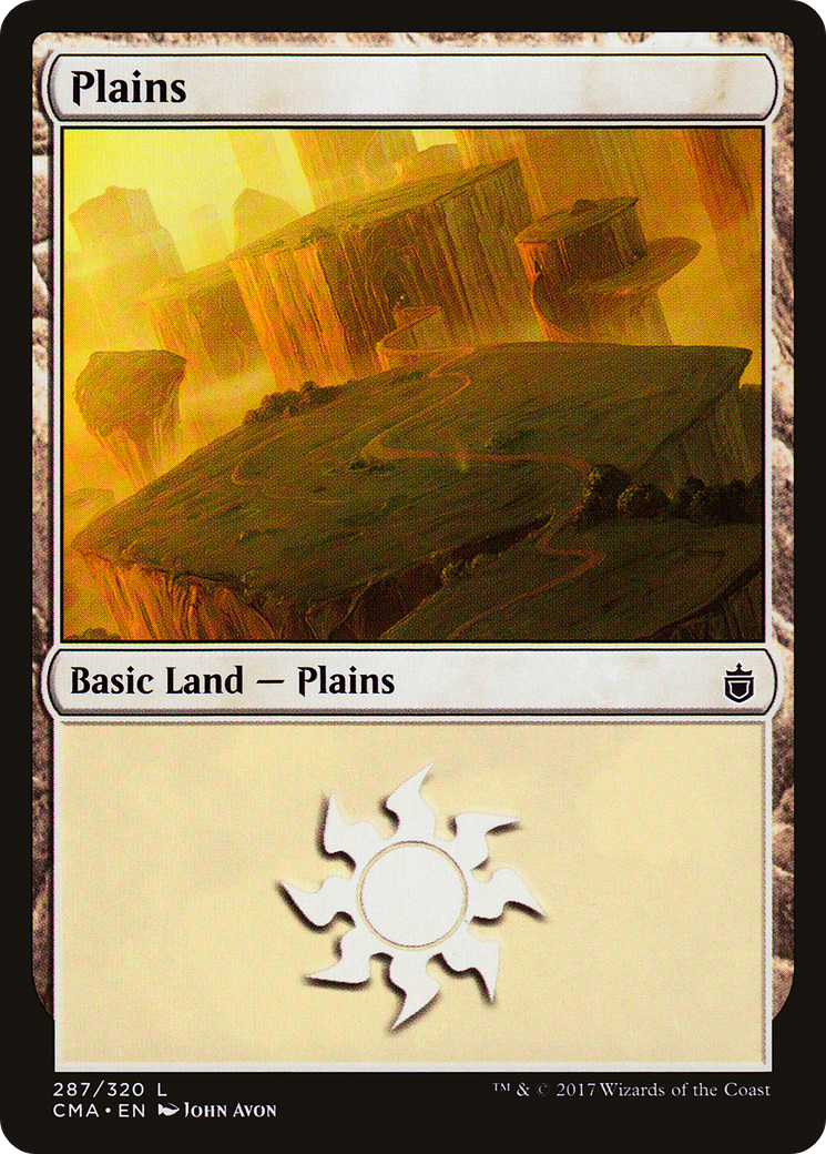 Plains (CMA-287) [Commander Anthology] MTG Single Wizards of the Coast