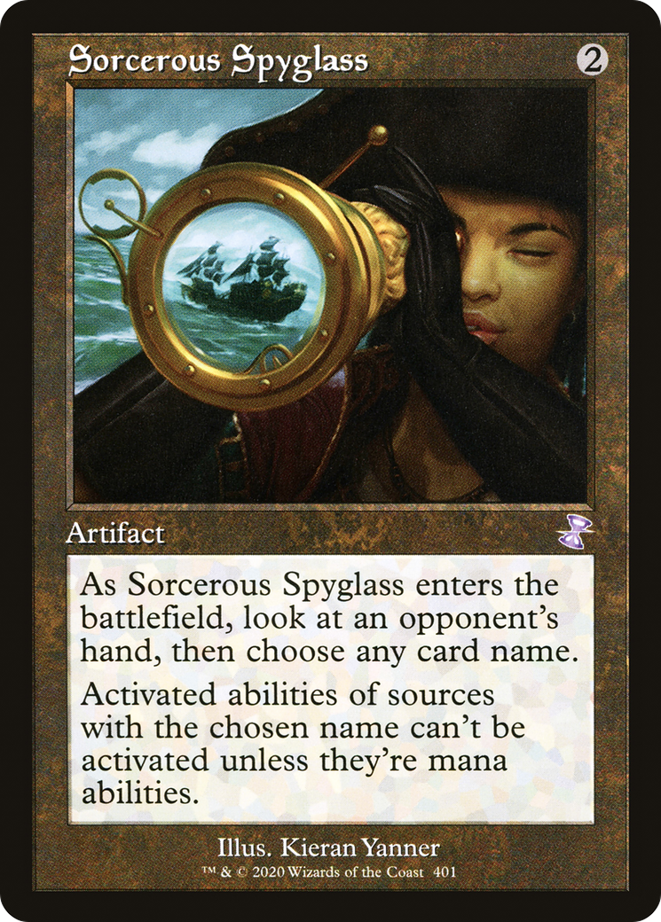 Sorcerous Spyglass (TSR-401) [Time Spiral Remastered] Foil MTG Single Wizards of the Coast