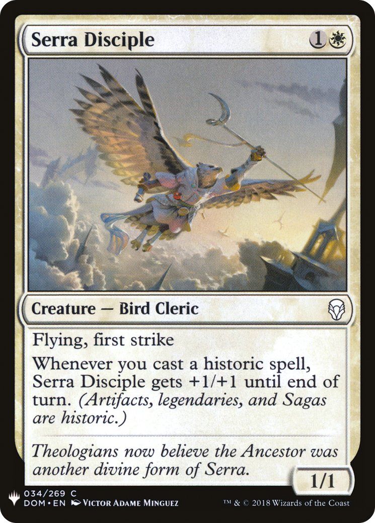 Serra Disciple (LIST-DOM-34) [Mystery Booster] The List MTG Single Wizards of the Coast