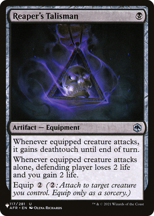Reaper's Talisman (LIST-AFR-117) [Mystery Booster] The List MTG Single Wizards of the Coast
