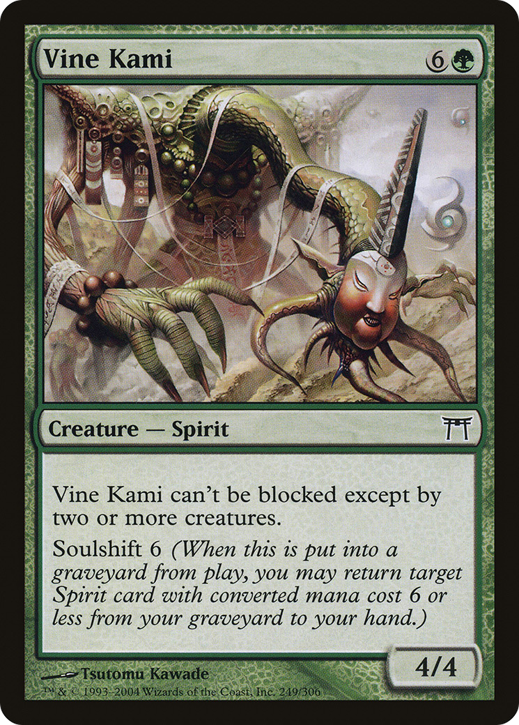 Vine Kami (CHK-249) [Champions of Kamigawa] Foil MTG Single Wizards of the Coast