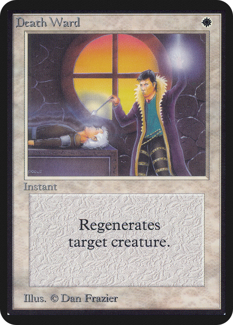 Death Ward (LEA-) [Oldschool] Limited Edition Alpha MTG Single Wizards of the Coast