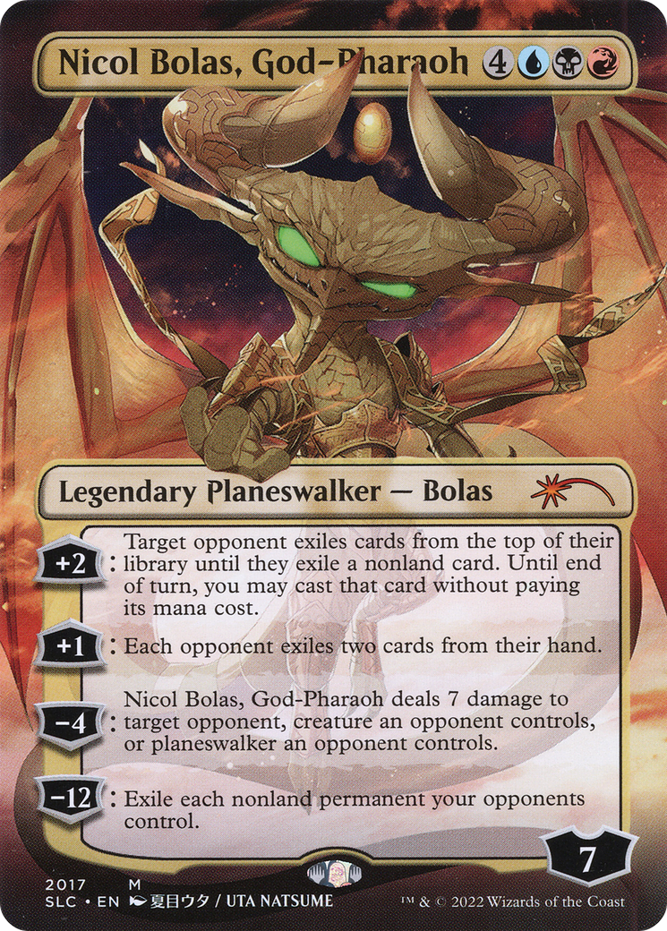 Nicol Bolas, God-Pharaoh (SLC-2017) [Secret Lair] Countdown Kit (Borderless) MTG Single Wizards of the Coast