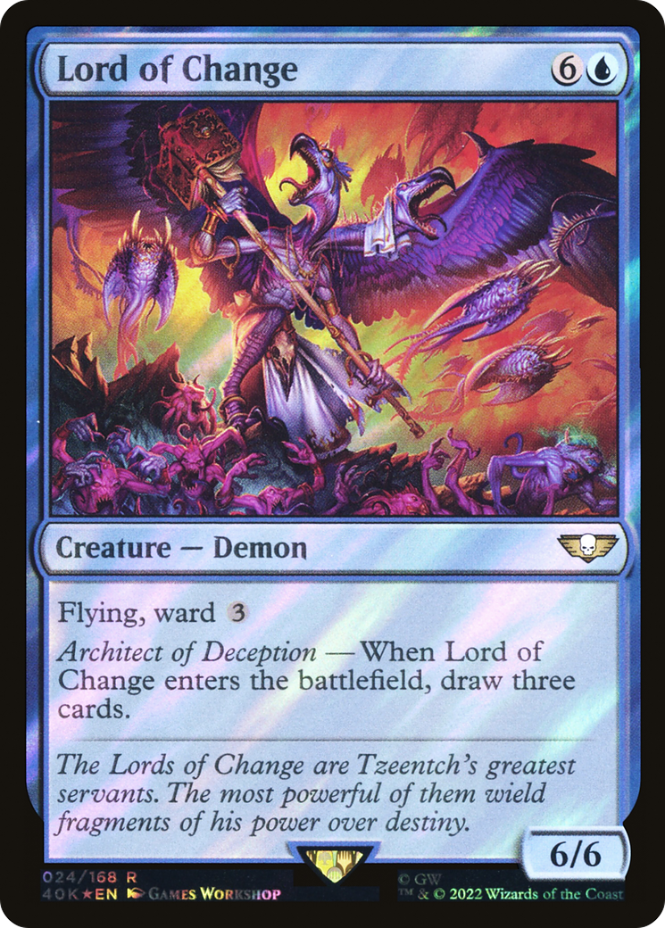 Lord of Change (40K-24★) [Warhammer 40,000 Commander] Foil MTG Single Wizards of the Coast