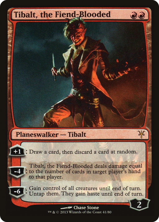 Tibalt, the Fiend-Blooded (DDK-041) [Misc] Duel Decks: Sorin vs. Tibalt MTG Single Wizards of the Coast