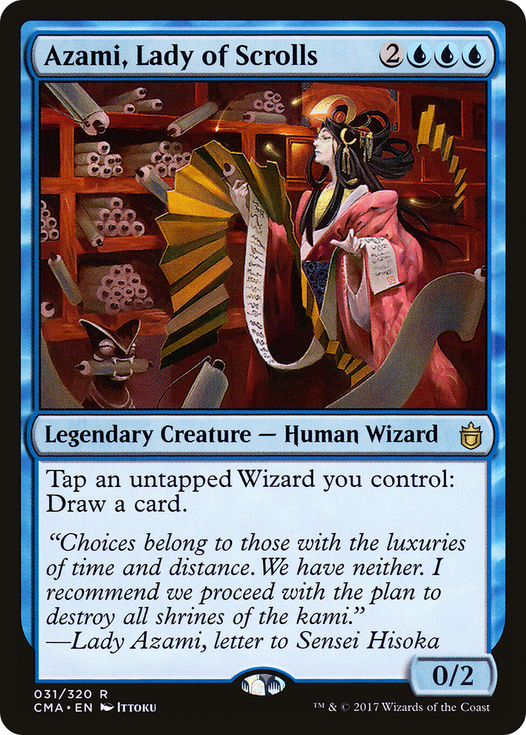 Azami, Lady of Scrolls (CMA-031) [Commander Anthology] MTG Single Wizards of the Coast