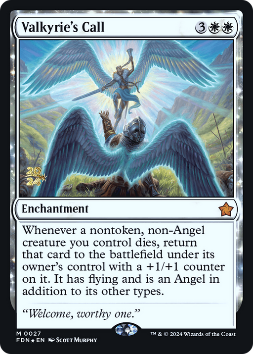 Valkyrie's Call (PRE-027) [Foundations Promos] Foil MTG Single Wizards of the Coast