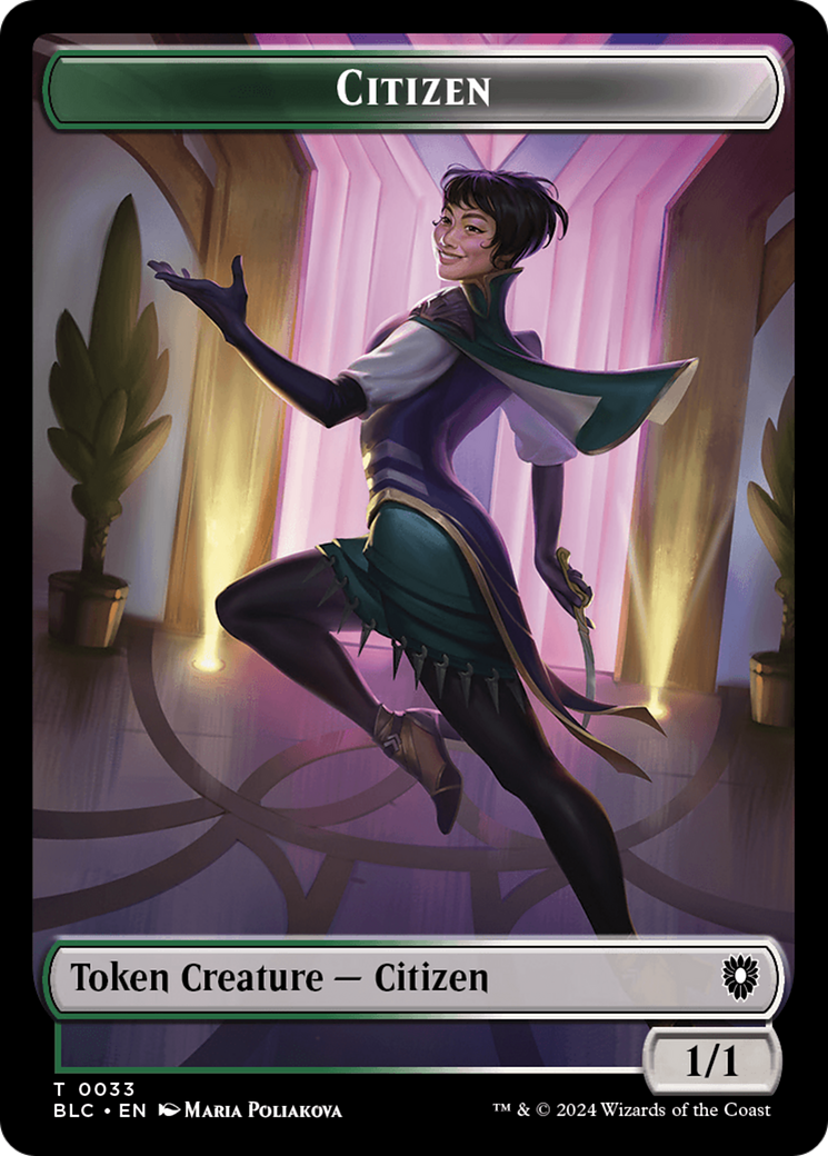 Citizen (TBLC-033) [Tokens] Bloomburrow Commander Tokens Foil MTG Single Wizards of the Coast