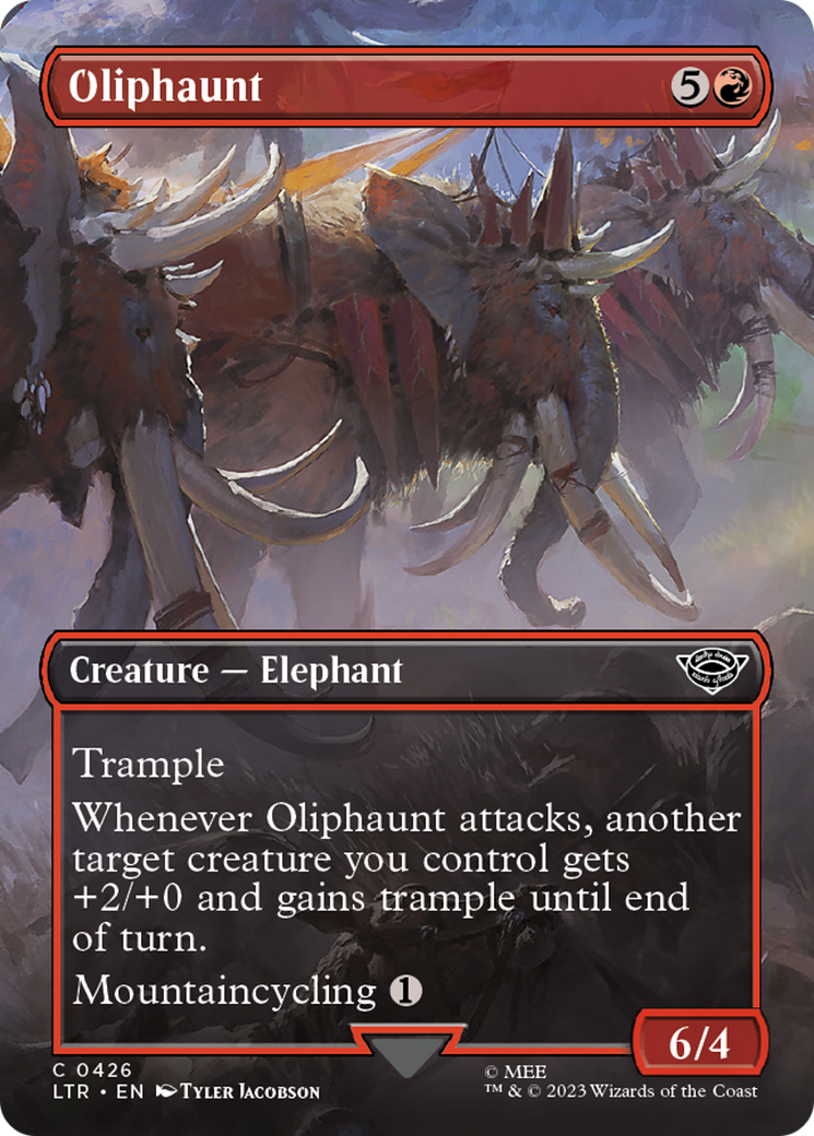 Oliphaunt (LTR-426) [The Lord of the Rings: Tales of Middle-earth] (Borderless) MTG Single Wizards of the Coast