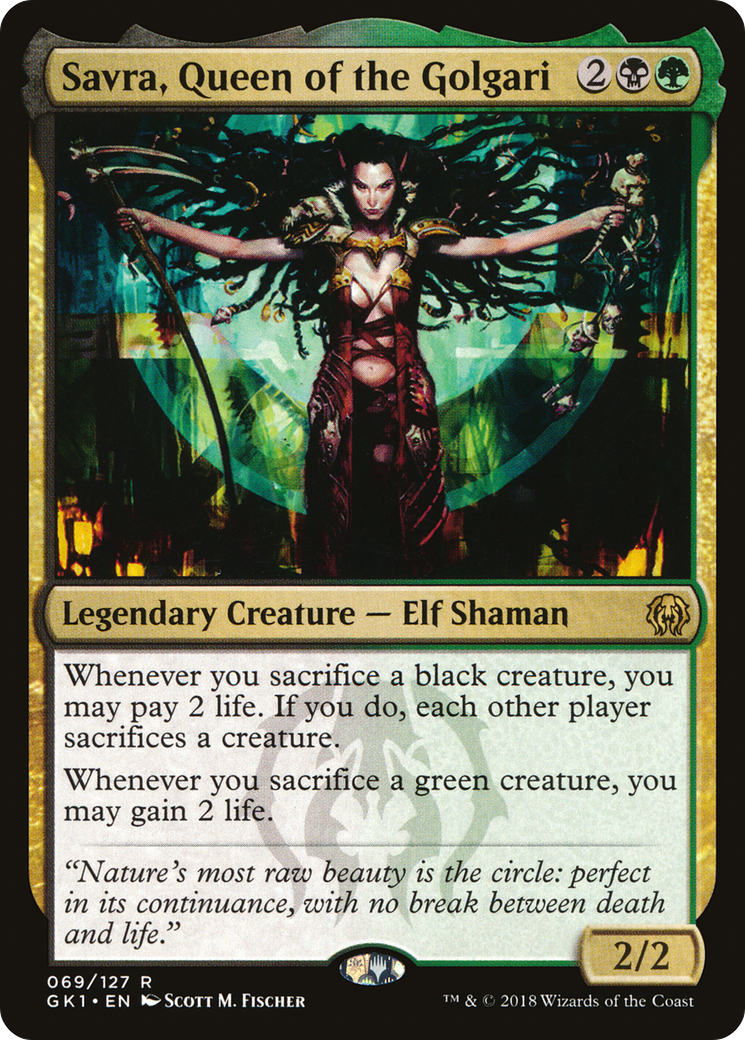 Savra, Queen of the Golgari (GR1-069) [Misc] GRN Guild Kit MTG Single Wizards of the Coast