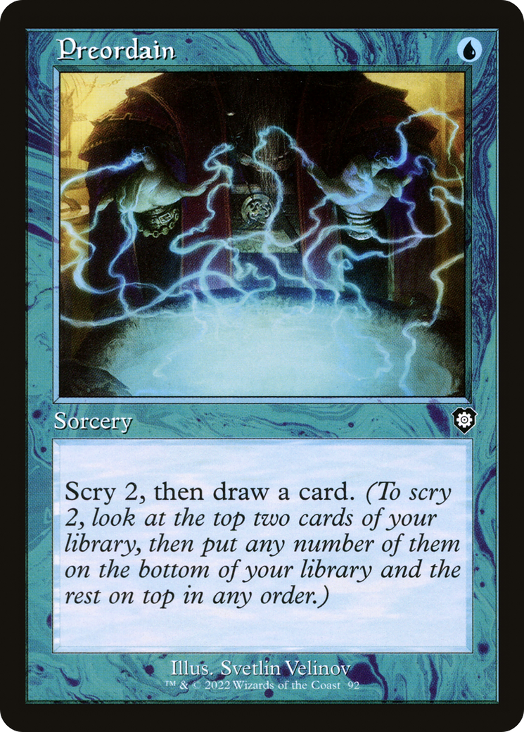 Preordain (BRC-092) [The Brothers' War Commander] MTG Single Wizards of the Coast