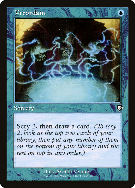 Preordain (BRC-092) [The Brothers' War Commander] MTG Single Wizards of the Coast