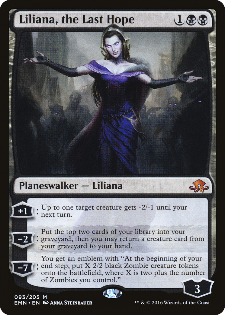 Liliana, the Last Hope (EMN-093) [Eldritch Moon] Foil MTG Single Wizards of the Coast
