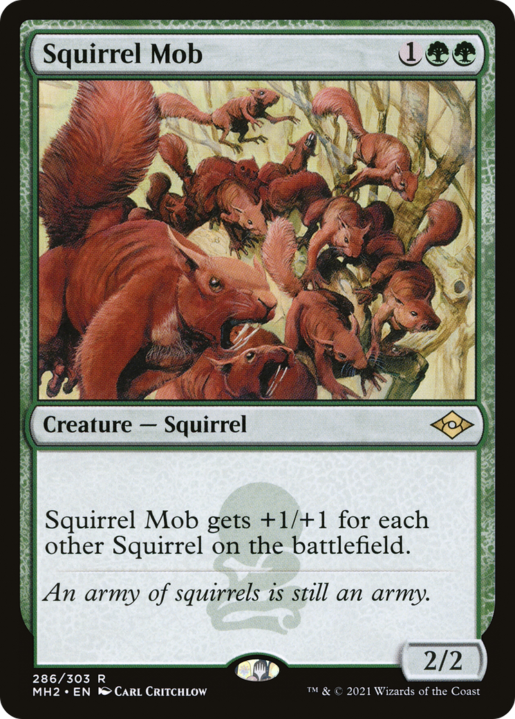 Squirrel Mob (MH2-286) [Modern Horizons 2] Foil MTG Single Wizards of the Coast