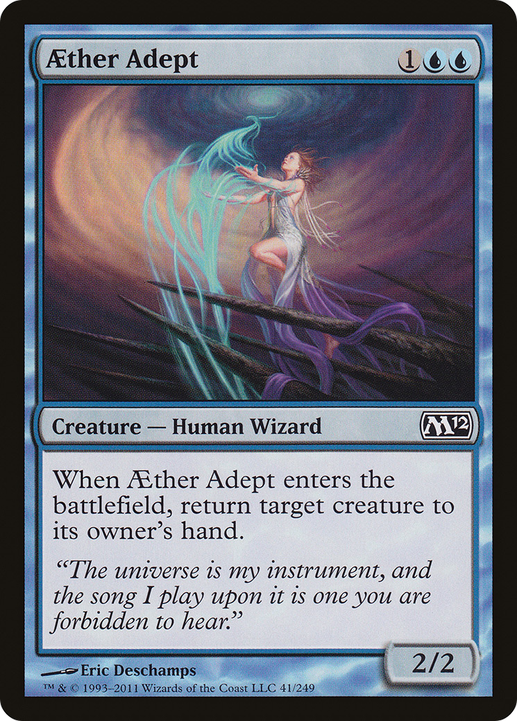 Aether Adept (M12-041) [Magic 2012] Foil MTG Single Wizards of the Coast