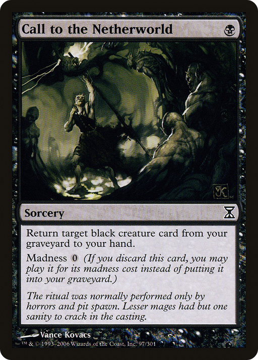 Call to the Netherworld (TSP-097) [Time Spiral] MTG Single Wizards of the Coast