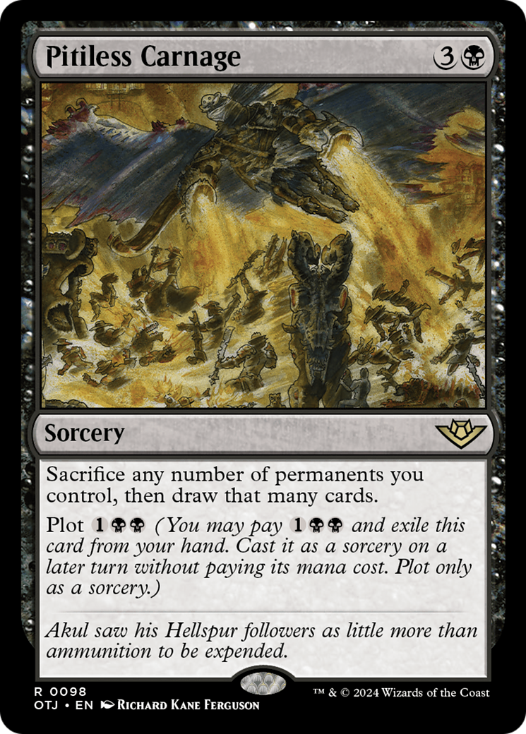 Pitiless Carnage (OTJ-098) [Outlaws of Thunder Junction] MTG Single Wizards of the Coast