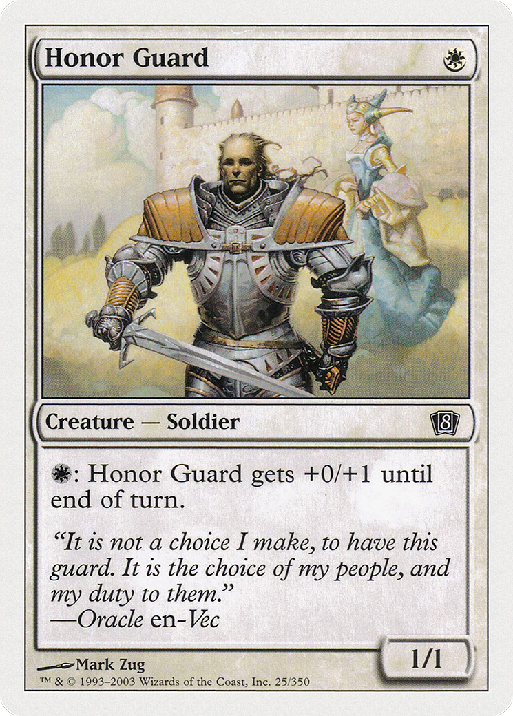 Honor Guard (8ED-025) [8th Edition] Foil MTG Single Wizards of the Coast