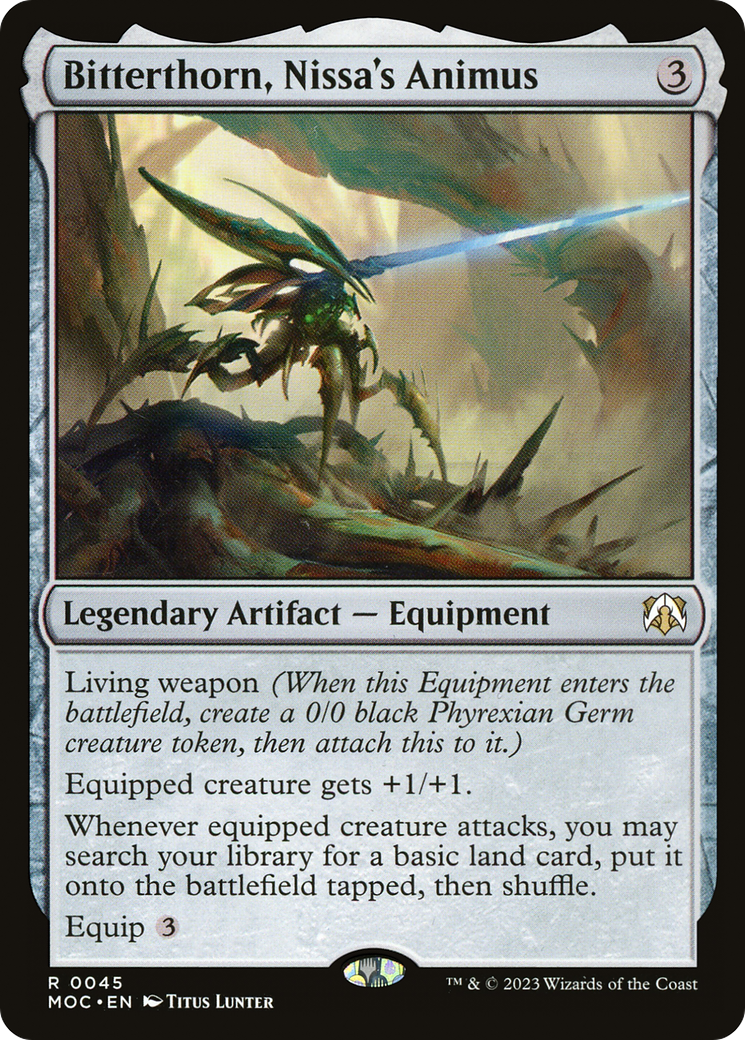 Bitterthorn, Nissa's Animus (MOC-045) [March of the Machine Commander] MTG Single Wizards of the Coast
