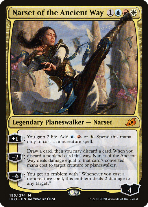 Narset of the Ancient Way (IKO-195) [Ikoria: Lair of Behemoths] MTG Single Wizards of the Coast