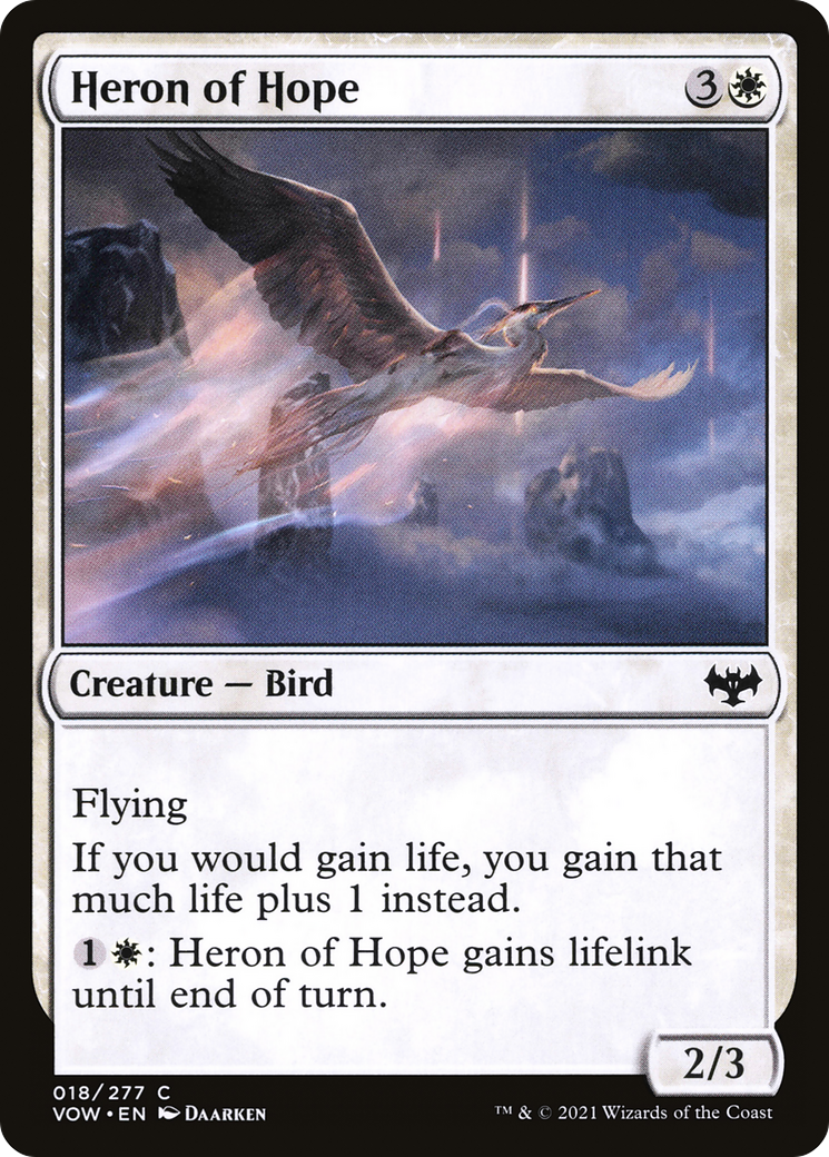 Heron of Hope (VOW-018) [Innistrad: Crimson Vow] MTG Single Wizards of the Coast