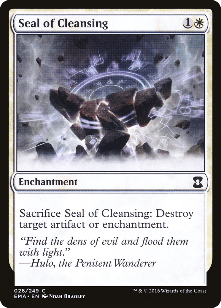 Seal of Cleansing (EMA-026) [Eternal Masters] MTG Single Wizards of the Coast