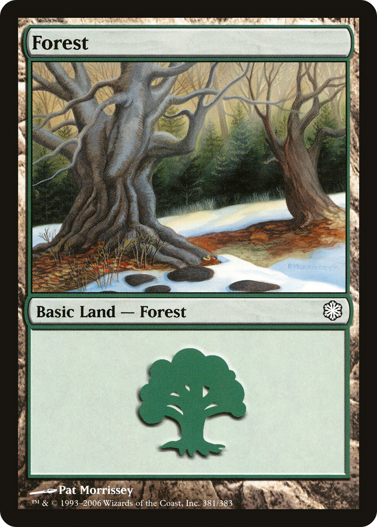 Forest (381) (CTD-381) [Misc] Coldsnap Theme Decks MTG Single Wizards of the Coast