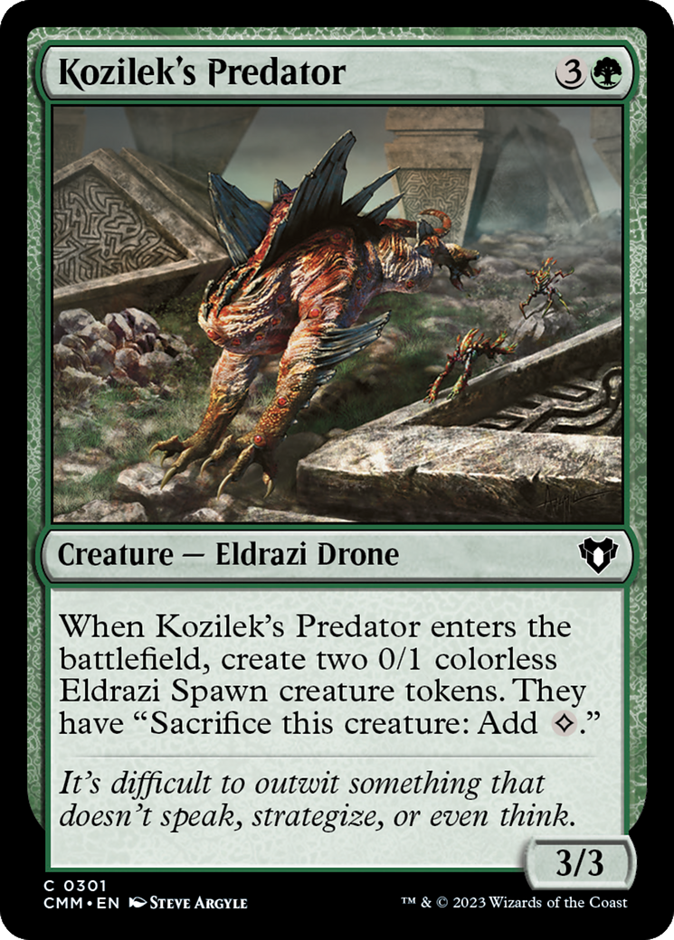Kozilek's Predator (CMM-301) [Commander Masters] MTG Single Wizards of the Coast
