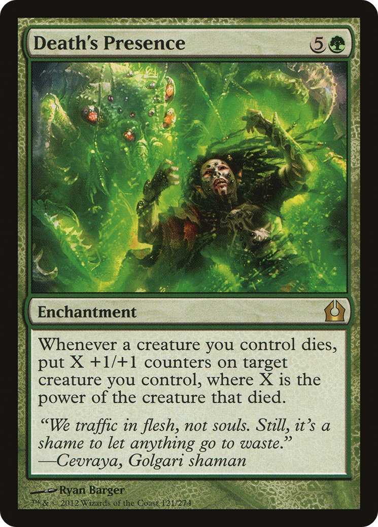 Death's Presence (RTR-121) [Return to Ravnica] Foil MTG Single Wizards of the Coast