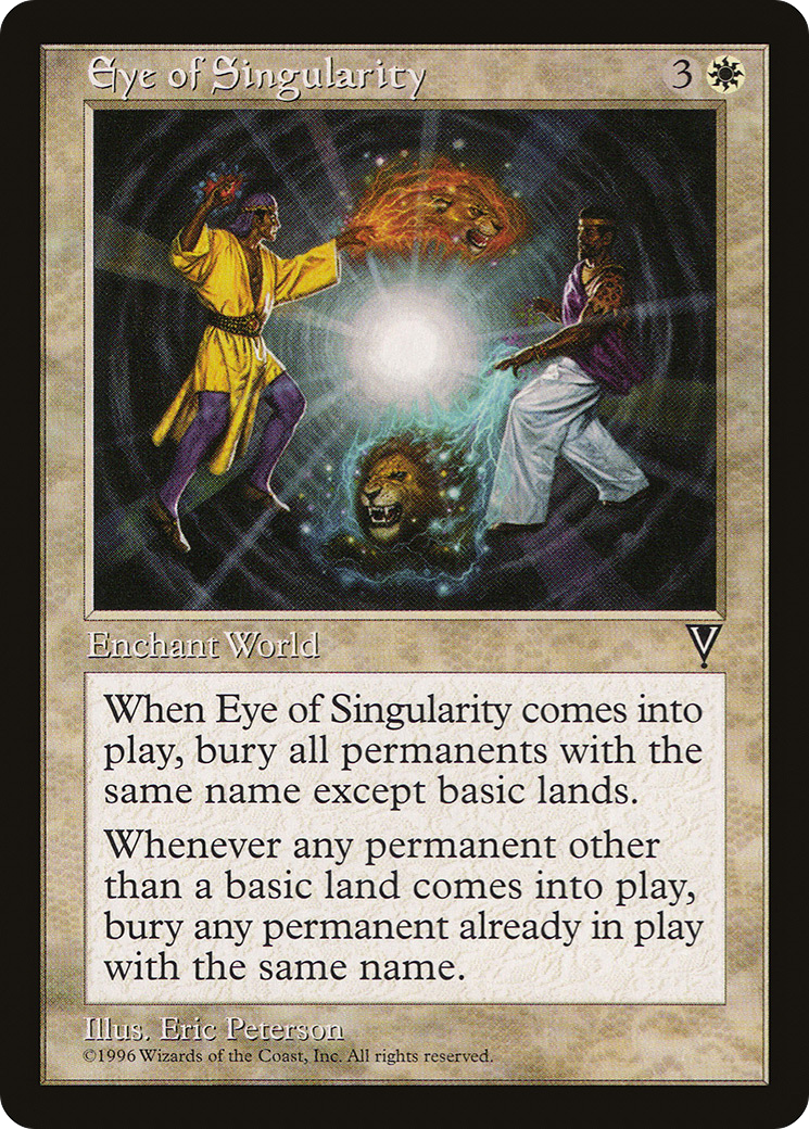 Eye of Singularity (VIS-004) [Visions] MTG Single Wizards of the Coast