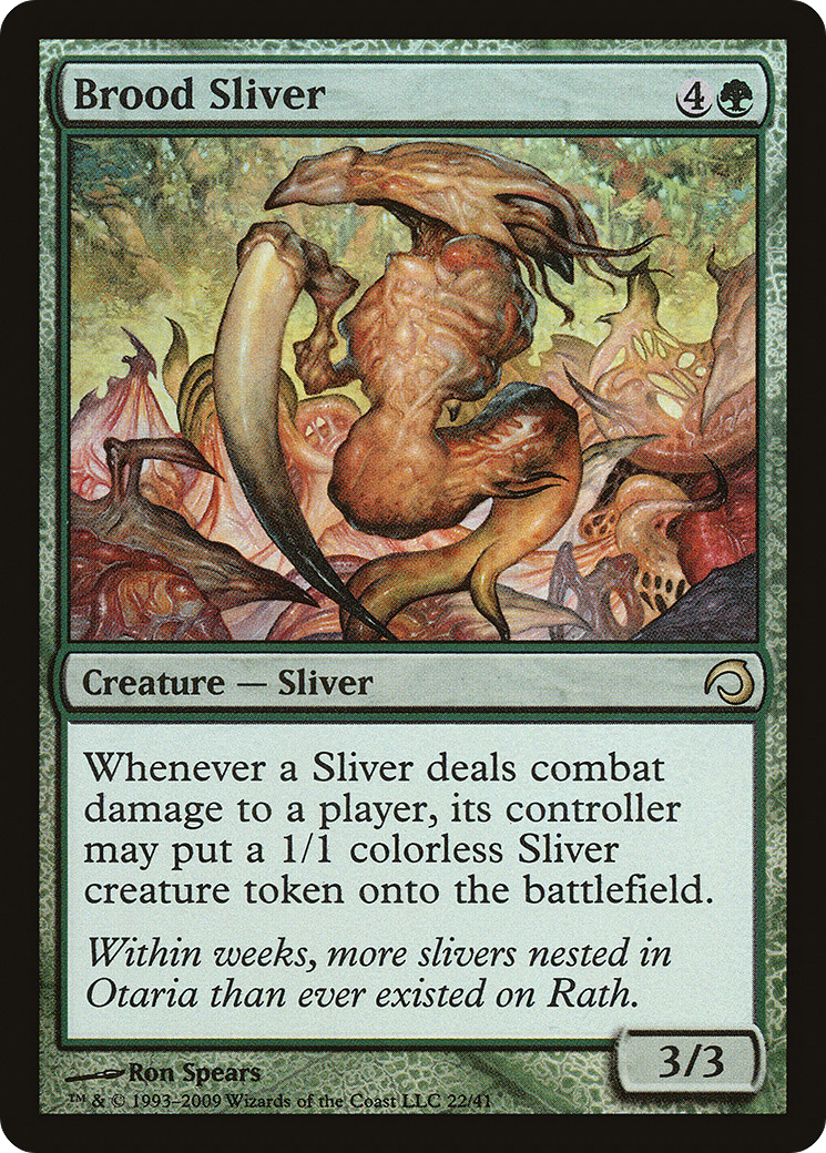 Brood Sliver (PDS-022) [Misc] Premium Deck Series: Slivers Foil MTG Single Wizards of the Coast