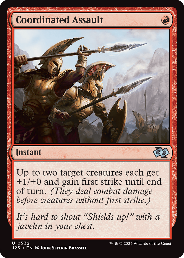 Coordinated Assault (J25-532) [Foundations Jumpstart] MTG Single Wizards of the Coast