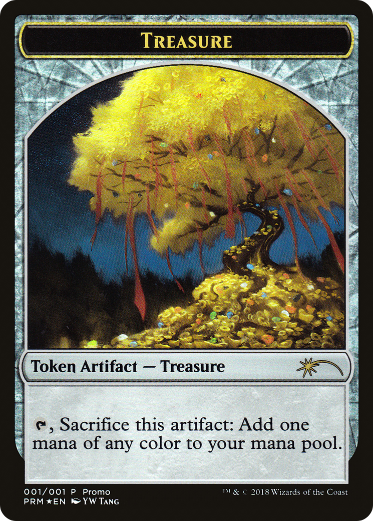 Treasure Token (2018 Lunar New Year Promo) (UMP-001) [Misc] Lunar New Year 2018 Foil MTG Single Wizards of the Coast